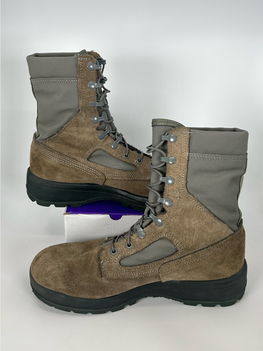Belleville Boots Mens Size 10W Brown AFTW Safe To Fly Vibram Combat Military